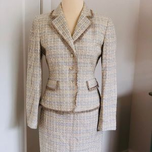 Tahari tweed skirt suit